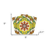 5" X 5" Fortuna Peel and Stick Removable Tiles - Homeroots