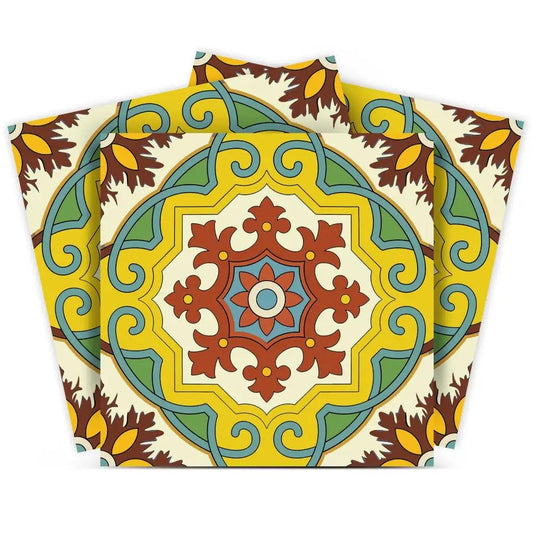 6" X 6" Fortuna Peel and Stick Removable Tiles - Homeroots