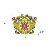 6" X 6" Fortuna Peel and Stick Removable Tiles - Homeroots - Flyclothing LLC