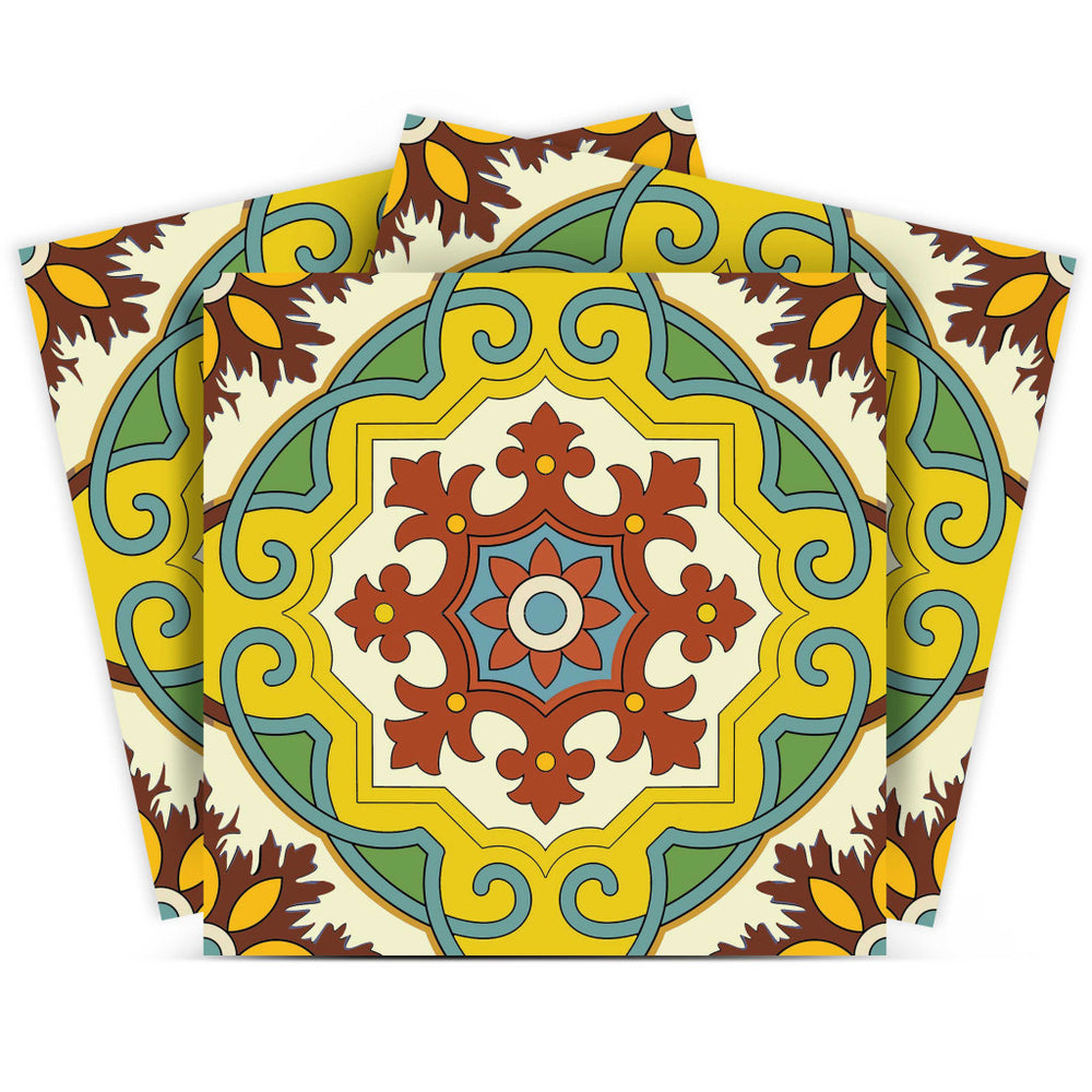 8" X 8" Fortuna Peel and Stick Removable Tiles - Homeroots