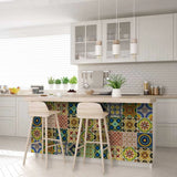 6" X 6" Auguri Mix Peel and Stick Removable Tiles - Homeroots