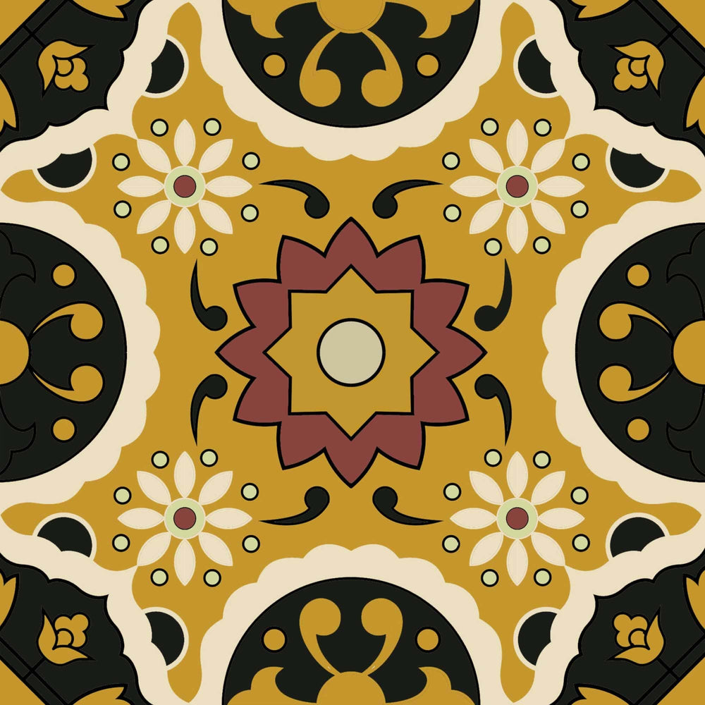 7" X 7" Auguri Mix Peel and Stick Removable Tiles - Homeroots