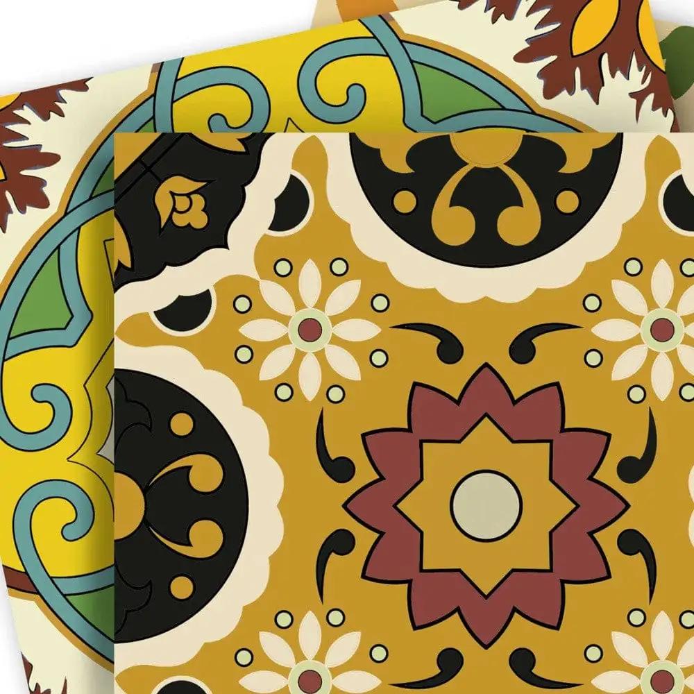 8" X 8" Auguri Mix Peel and Stick Removable Tiles - Homeroots