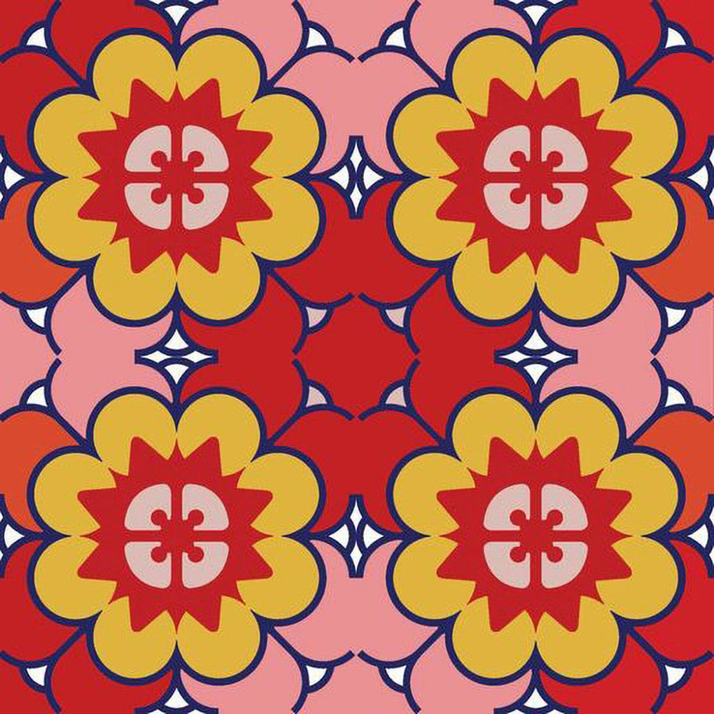 4" X 4" Auguri Geo Peel and Stick Removable Tiles - Homeroots