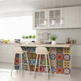 6" X 6" Auguri Geo Peel and Stick Removable Tiles - Homeroots