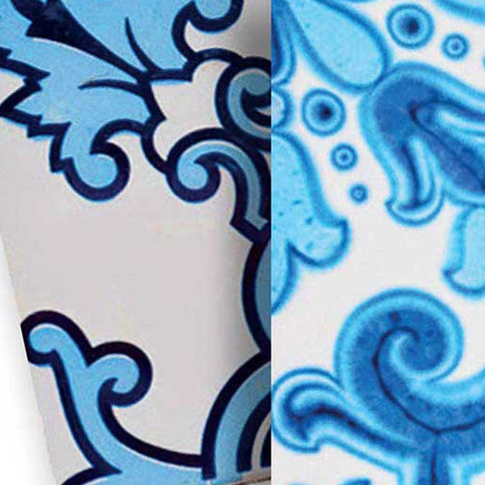 4" X 4" Mediterranean Blues Mosaic Peel and Stick Tiles - Homeroots - Flyclothing LLC