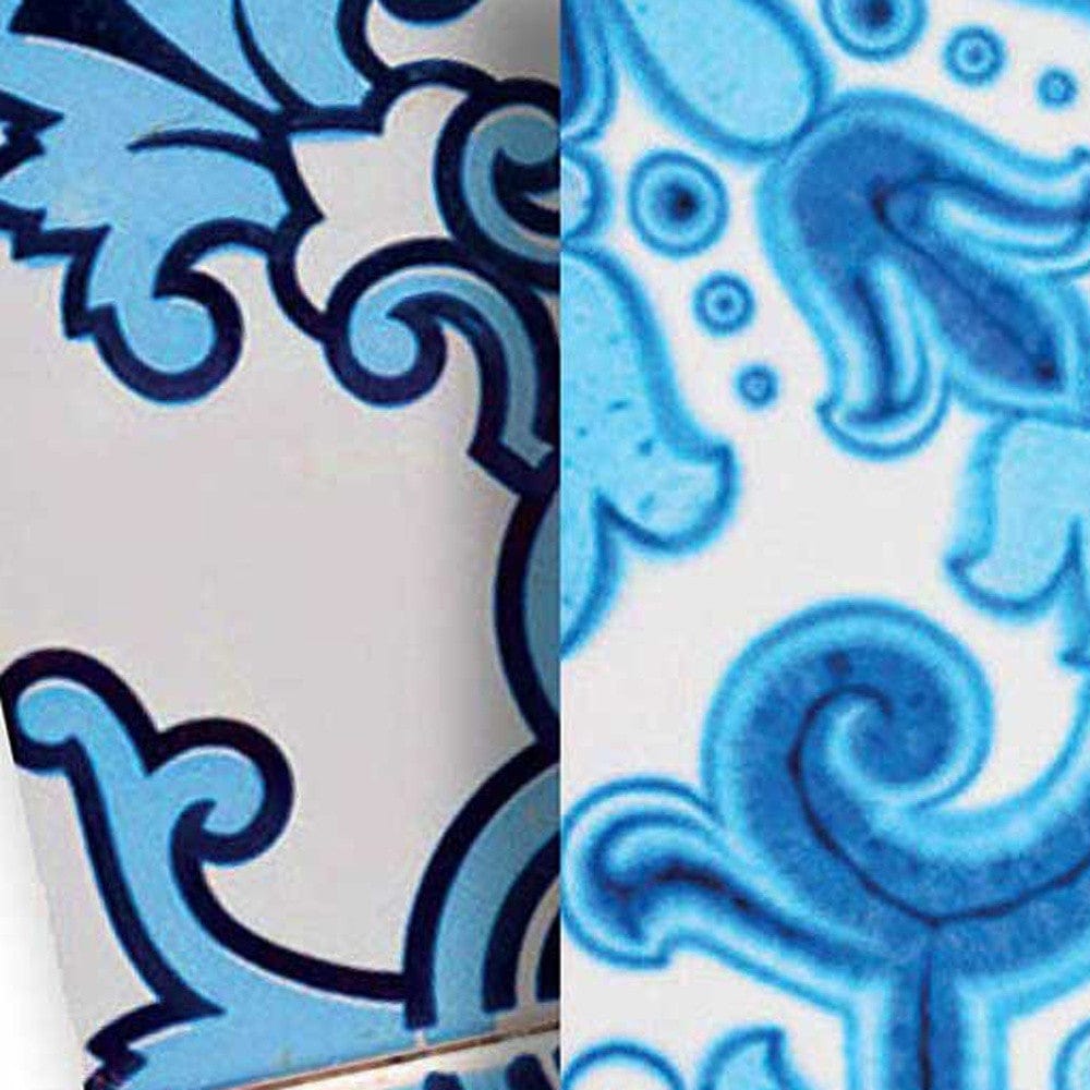 8" X 8" Mediterranean Blues Mosaic Peel and Stick Tiles - Homeroots - Flyclothing LLC