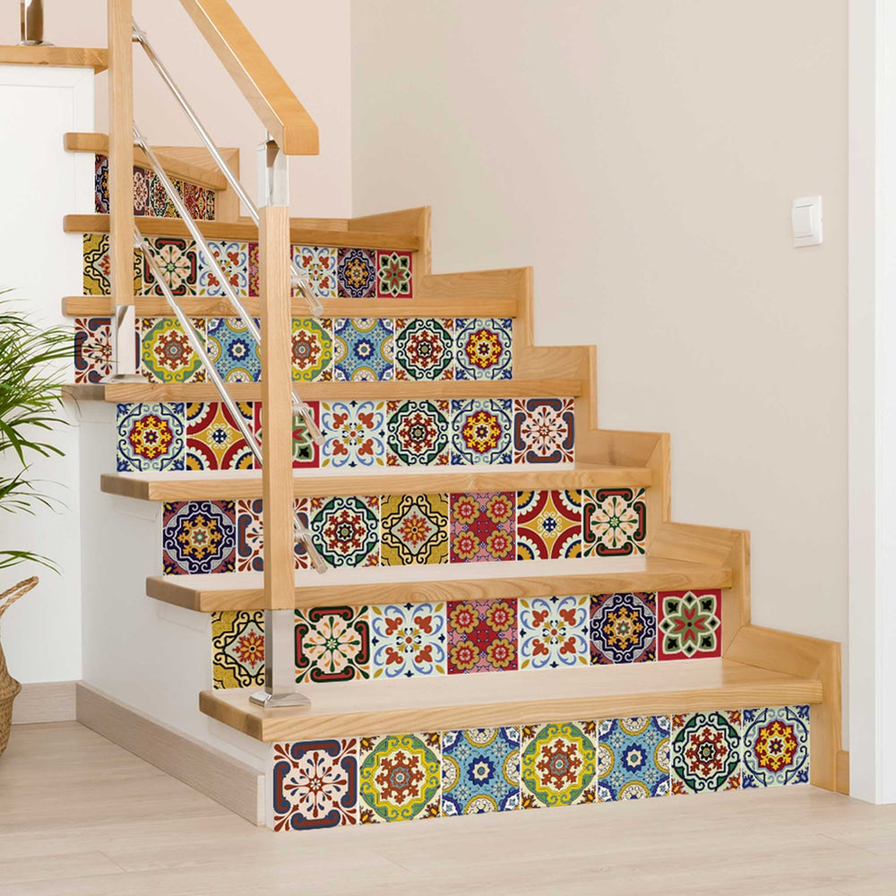 5" X 5" Mediterra Mosaic Peel and Stick Tiles - Homeroots - Flyclothing LLC