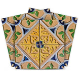 6" X 6" Yellow Blue Provence Peel and Stick Removable Tiles - Homeroots - Flyclothing LLC