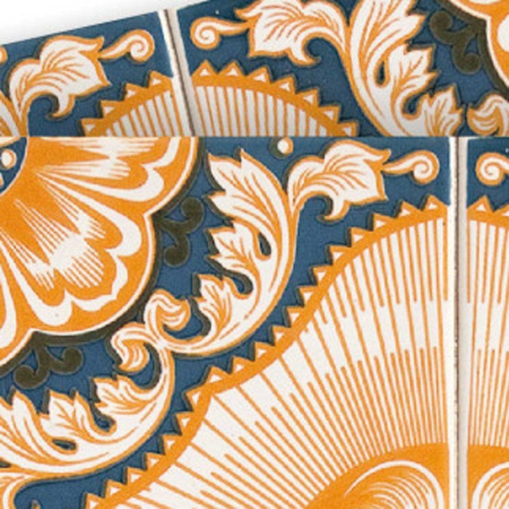 8" X 8" Golden Deco Peel And Stick Removable Tiles - Homeroots