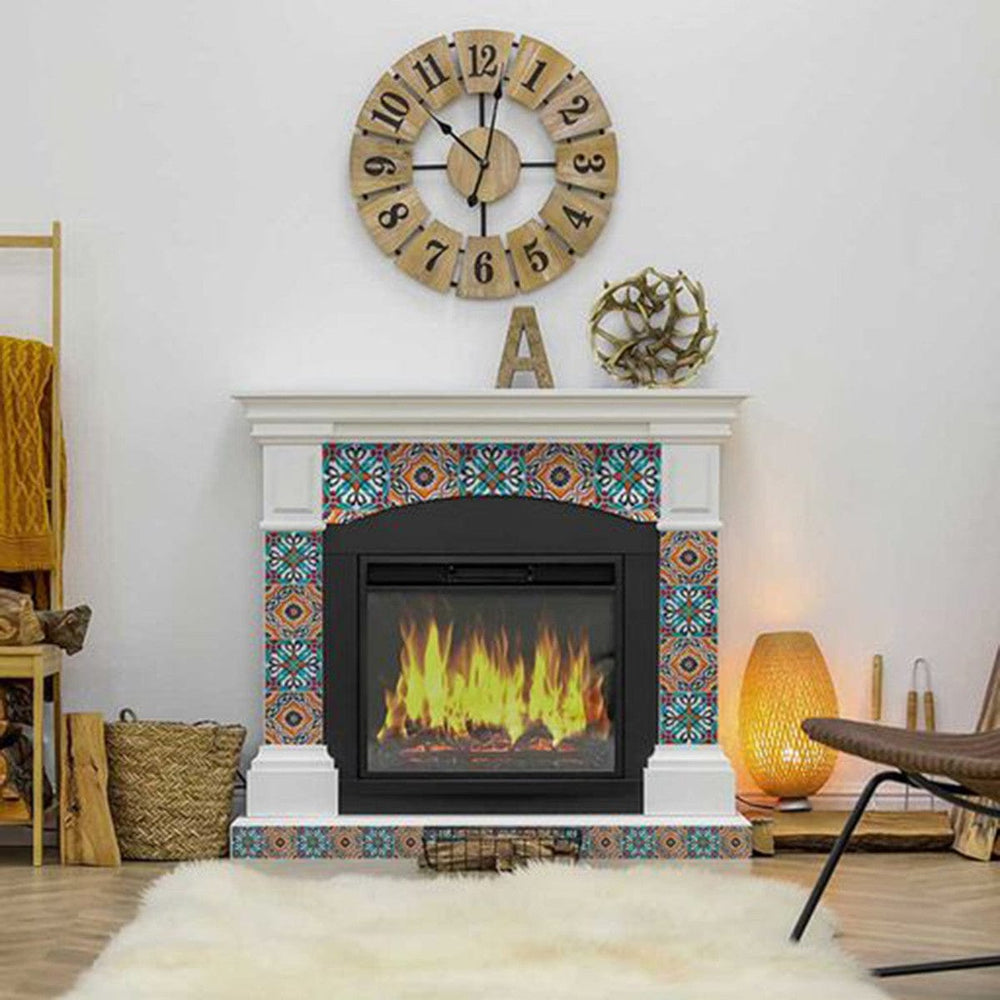 7" X 7" Terra Agra Peel And Stick Removable Tiles - Homeroots