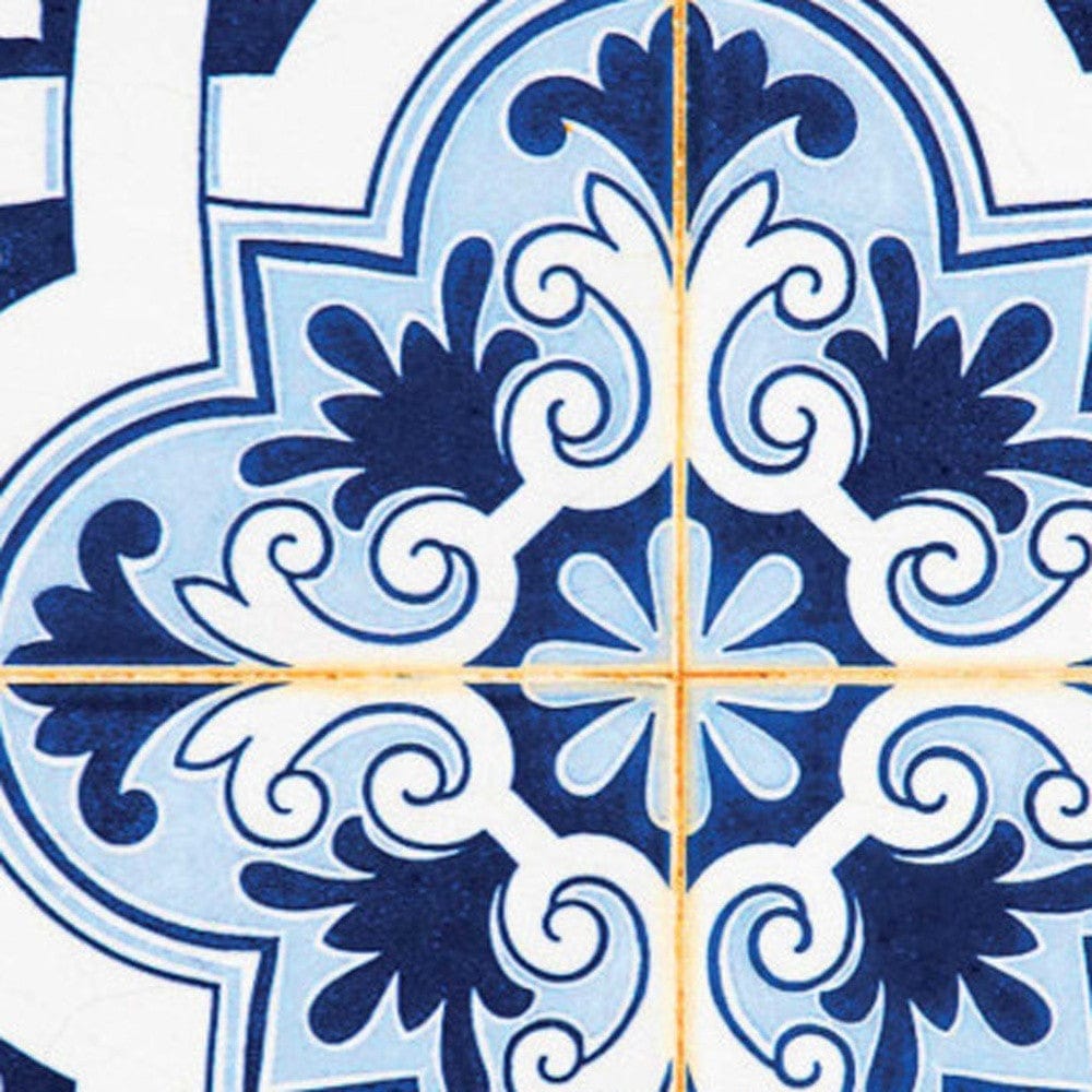 4" X 4" Blue Mia Peel And Stick Removable Tiles - Homeroots