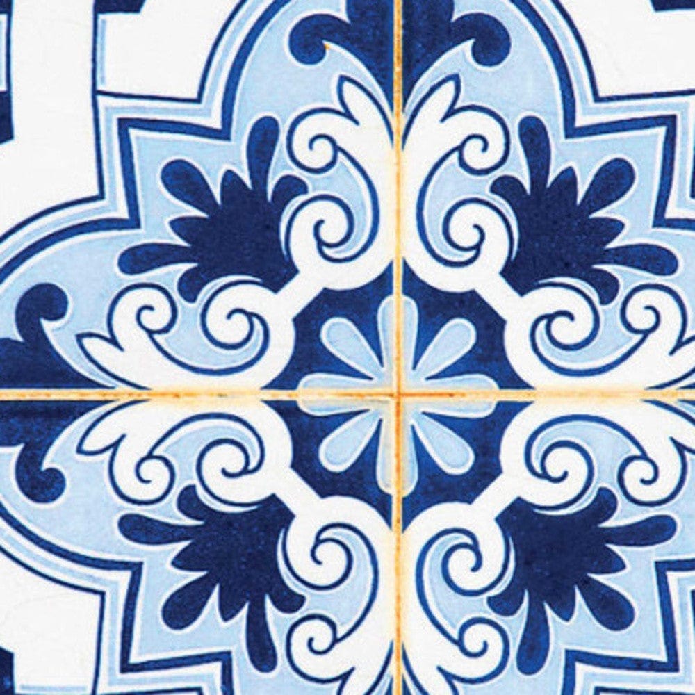 6" X 6" Blue Mia Peel And Stick Removable Tiles - Homeroots