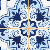 6" X 6" Blue Mia Peel And Stick Removable Tiles - Homeroots