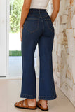 High Waist Bootcut Jeans with Pockets - Trendsi - Flyclothing LLC