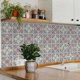 7" X 7" Muted Pastel Kyla Peel And Stick Tiles - Homeroots - Flyclothing LLC