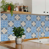 6" X 6" Blue Taupe Tobi Peel And Stick Tiles - Homeroots - Flyclothing LLC