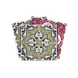 4" X 4" Vintage Cran and Green Peel and Stick Removable Tiles - Homeroots