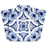 4" X 4" Blue Mia Gia Peel And Stick Removable Tiles - Homeroots
