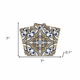 7" X 7" Neutral Gina Peel And Stick Removable Tiles - Homeroots