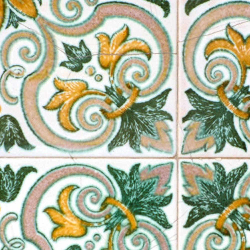 5" X 5" Green Yellow Melo Peel and Stick Tiles - Homeroots - Flyclothing LLC