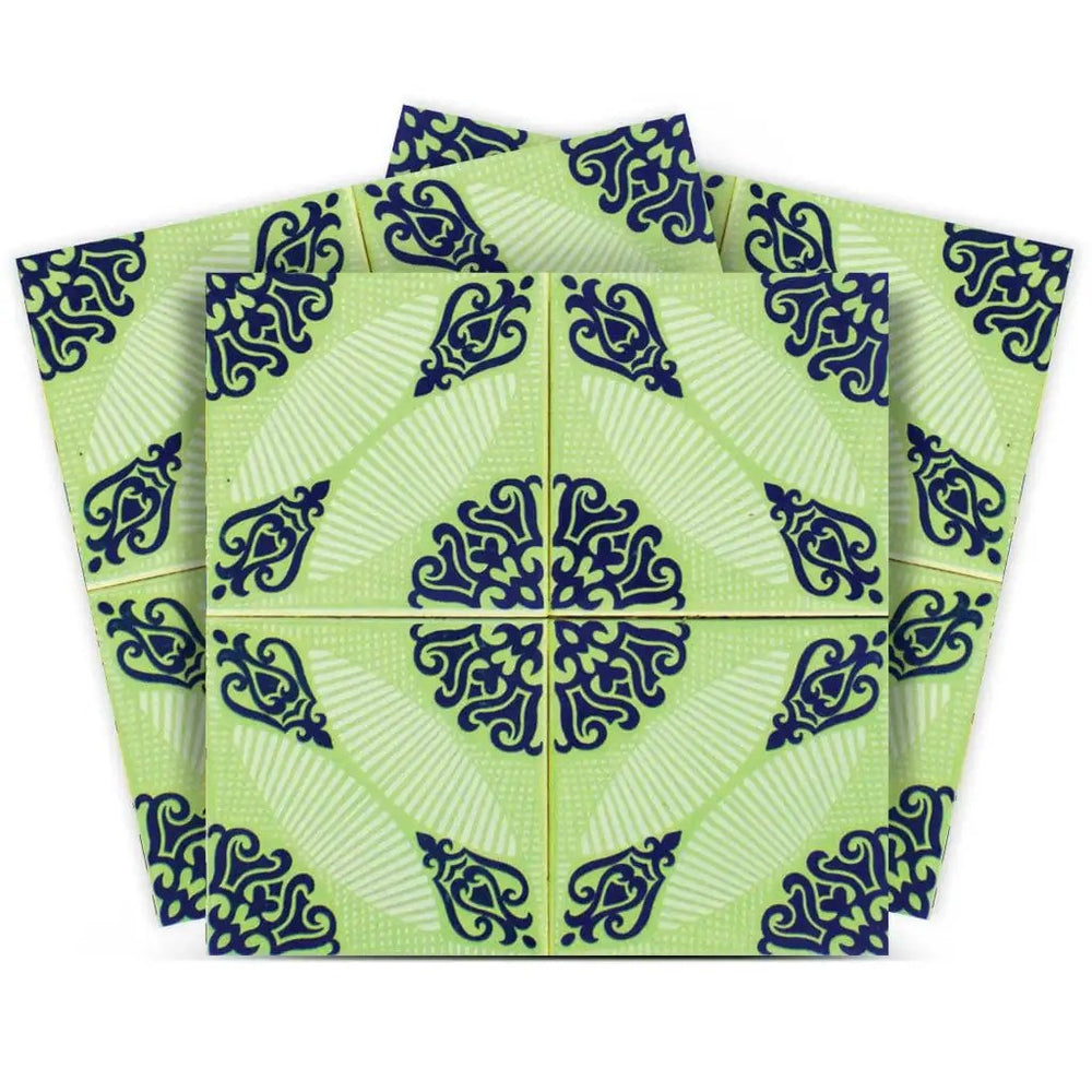 4" X 4" Aegean Orb Removable Peel And Stick Tiles - Homeroots - Flyclothing LLC