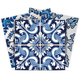 8" X 8" Blue Multi Mosaic Peel and Stick Tiles - Homeroots - Flyclothing LLC