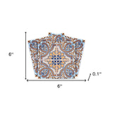 6" X 6" Blue Taupe Nova Removable Peel and Stick Tiles - Homeroots - Flyclothing LLC