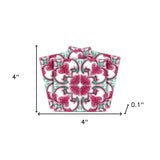 4" X 4" Rosa Pink Lea Removable Peel And Stick Tiles - Homeroots - Flyclothing LLC