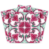 4" X 4" Rosa Pink Lea Removable Peel And Stick Tiles - Homeroots - Flyclothing LLC