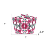 6" X 6" Rosa Pink Lea Removable Peel and Stick Tiles - Homeroots - Flyclothing LLC