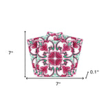 7" X 7" Rosa Pink Lea Removable Peel and Stick Tiles - Homeroots - Flyclothing LLC