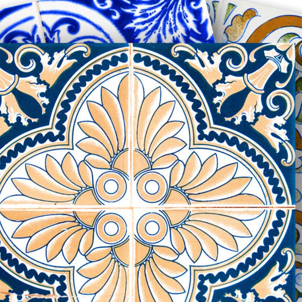 4" X 4" Bella Mix Mosaic Removable Peel And Stick Tiles - Homeroots