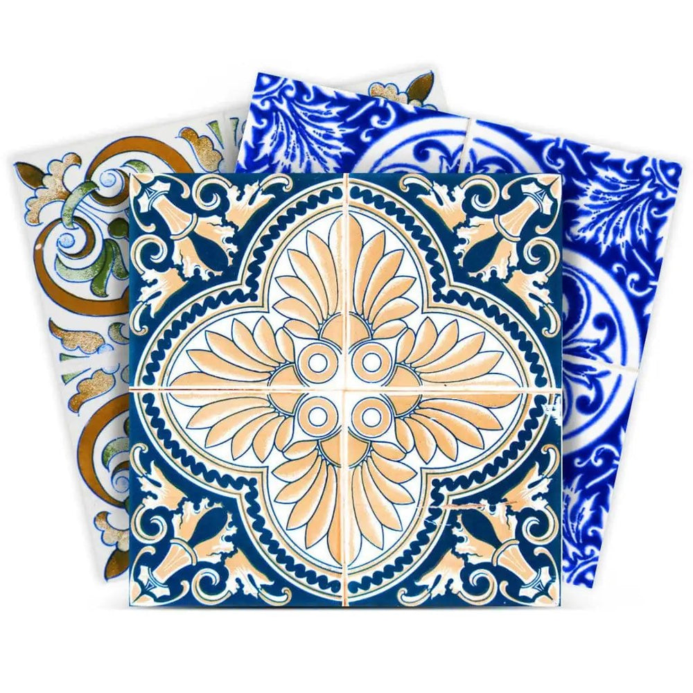 7" X 7" Bella Mix Mosaic Removable Peel and Stick Tiles - Homeroots