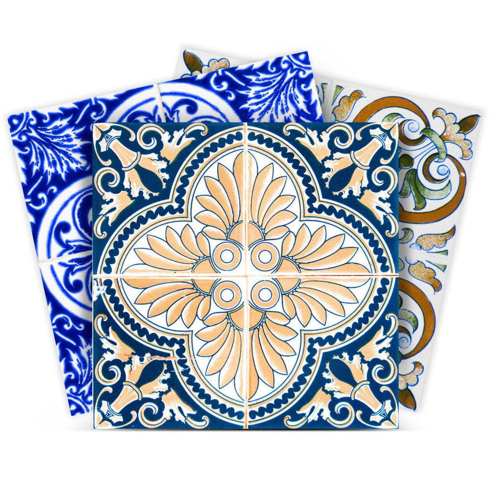 8" X 8" Bella Mix Mosaic Removable Peel and Stick Tiles - Homeroots