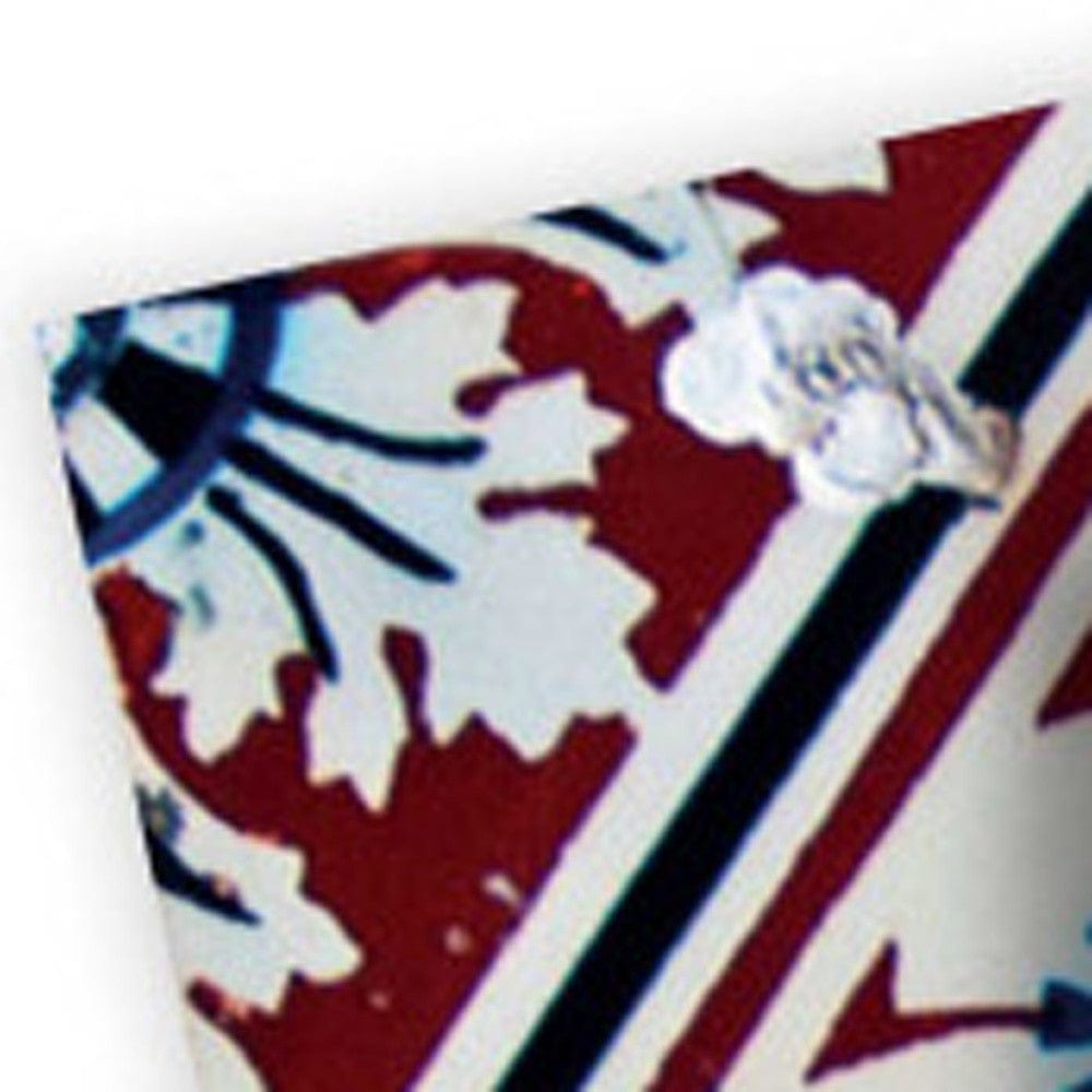 4" X 4" Blue Warm Tones Mosaic Peel And Stick Tiles - Homeroots - Flyclothing LLC