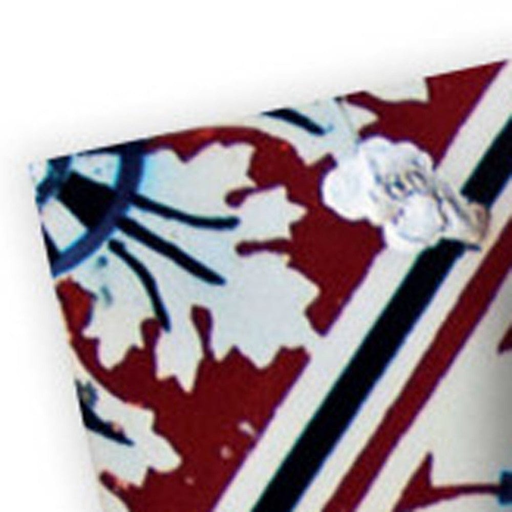 7" X 7" Blue Warm Tones Mosaic Peel and Stick Tiles - Homeroots - Flyclothing LLC