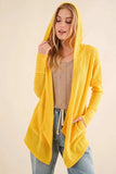 And The Why Full Size Thermal Hooded Open Front Cardigan with Pockets - Trendsi - Flyclothing LLC