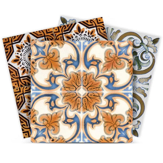 7" X 7" Rustico Linda Removable Peel and Stick Tiles - Homeroots