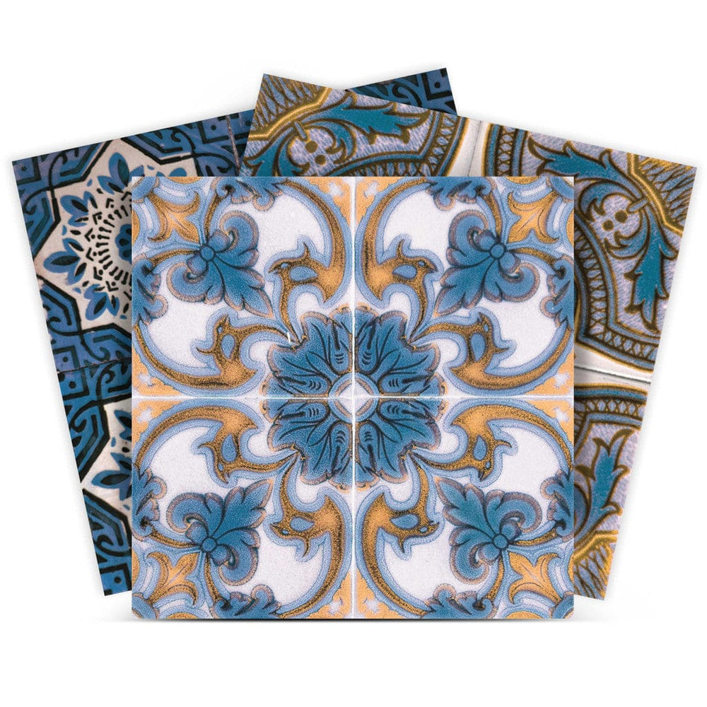 5" X 5" Agean Linda Removable Peel and Stick Tiles - Homeroots - Flyclothing LLC