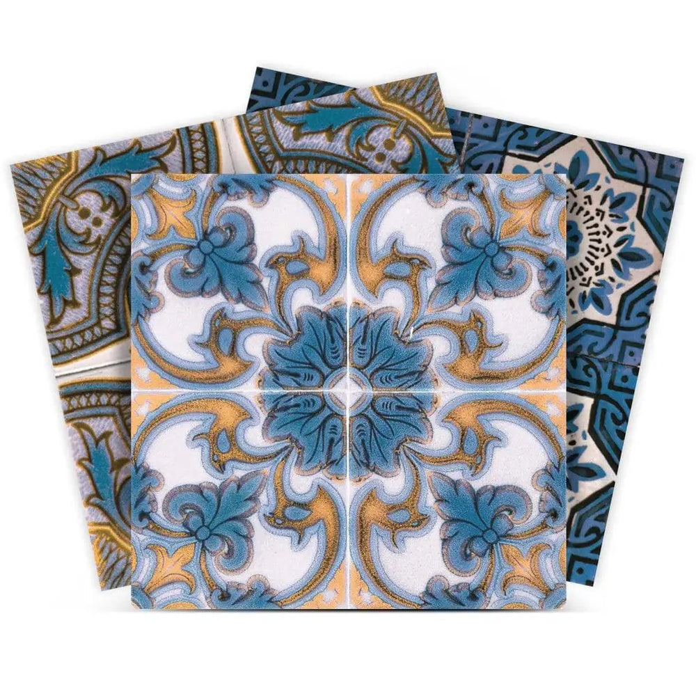 7" X 7" Agean Linda Removable Peel and Stick Tiles - Homeroots - Flyclothing LLC