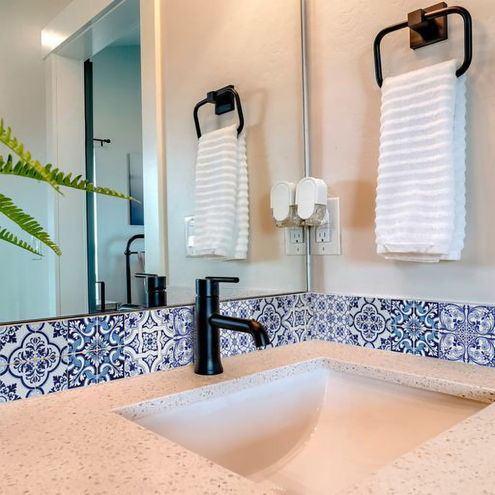 7" X 7" Azul Multi Mosaic Peel and Stick Tiles - Homeroots - Flyclothing LLC