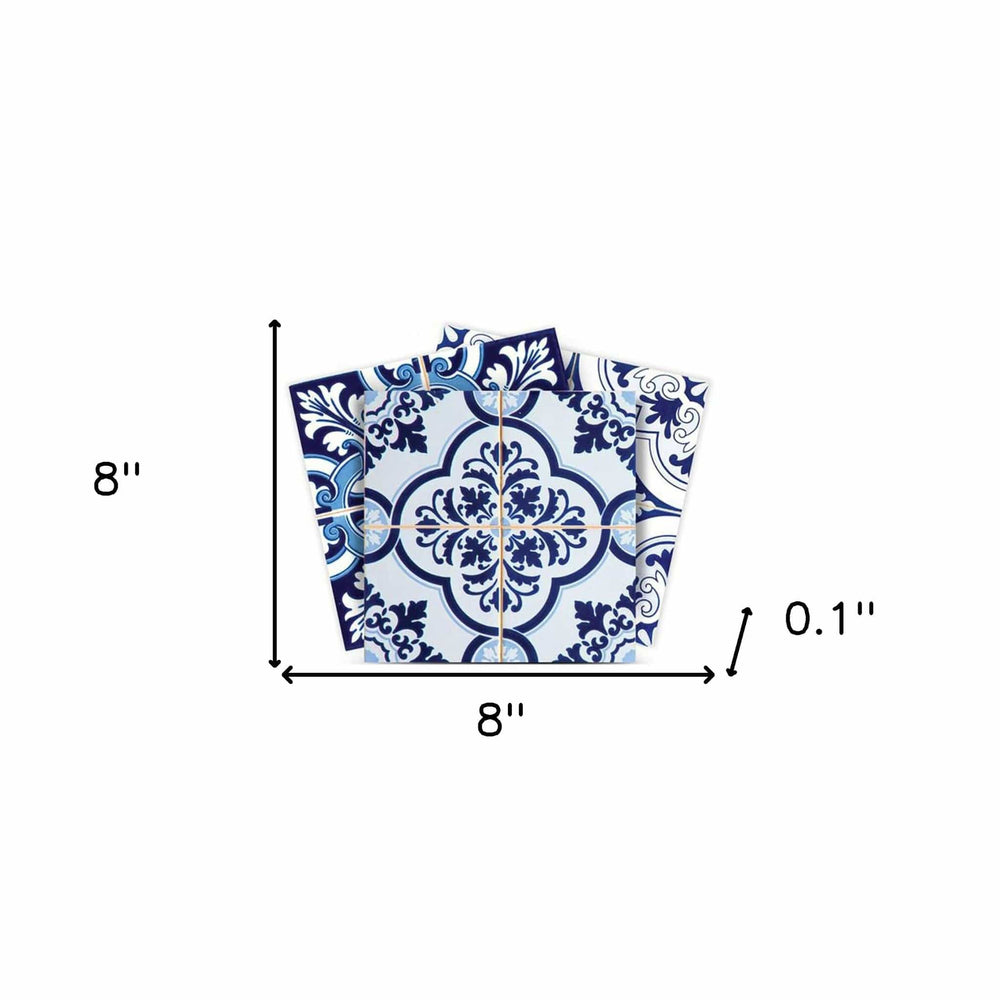 8" X 8" Azul Multi Mosaic Peel and Stick Tiles - Homeroots - Flyclothing LLC