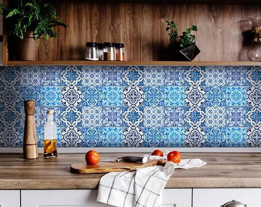 8" X 8" Azul Gianna Peel and Stick Tiles - Homeroots