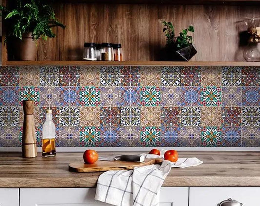 8" X 8" Mancuso Removable Peel and Stick Tiles - Homeroots