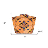 8" X 8" Golden Rio Removable Peel and Stick Tiles - Homeroots - Flyclothing LLC