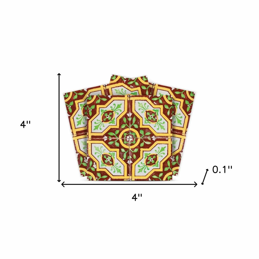 4" X 4" Gloria Removable Peel And Stick Tiles - Homeroots - Flyclothing LLC