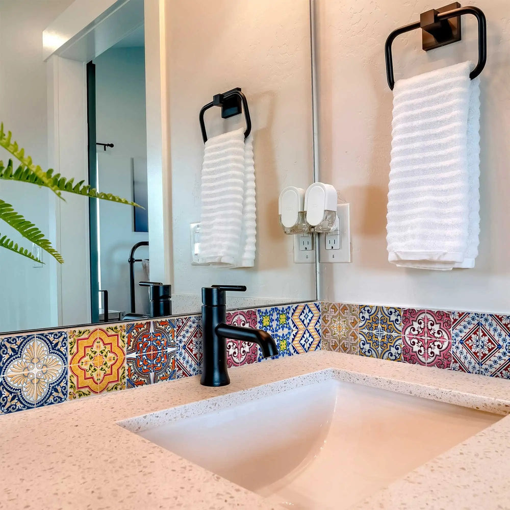 6" X 6" Linna Mutli Mosaic Peel and Stick Tiles - Homeroots - Flyclothing LLC