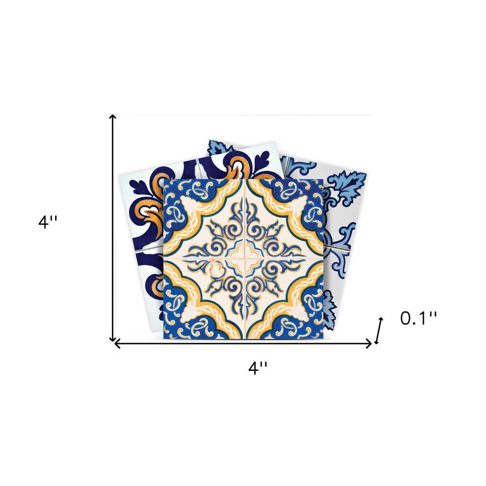 4" X 4" Kyla Mutli Mosaic Peel And Stick Tiles - Homeroots - Flyclothing LLC