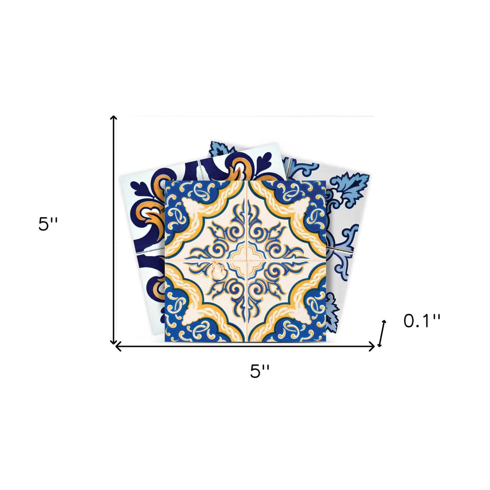 5" X 5" Kyla Mutli Mosaic Peel and Stick Tiles - Homeroots - Flyclothing LLC